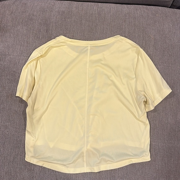 Yellow Nike Crop Tee - Picture 2 of 2